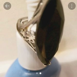 Vintage statement black onyx ring